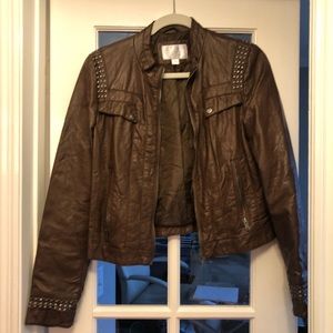 Faux leather jacket